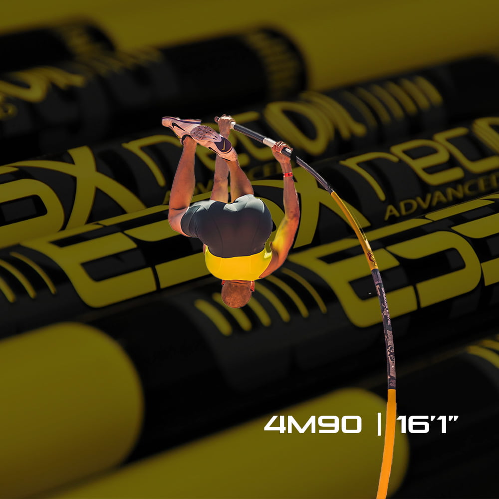 ESSX Recoil Advanced Pole vaulting pole 4m90 size Polevault shop Vaulting Poles Essx Europe